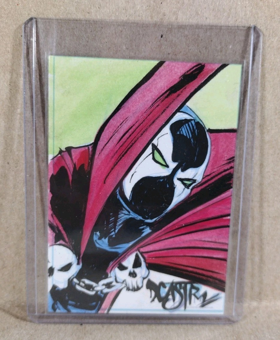 Dave Castr Crusin (2025) OAC Sketch Card W Original Spawn Art ACEO