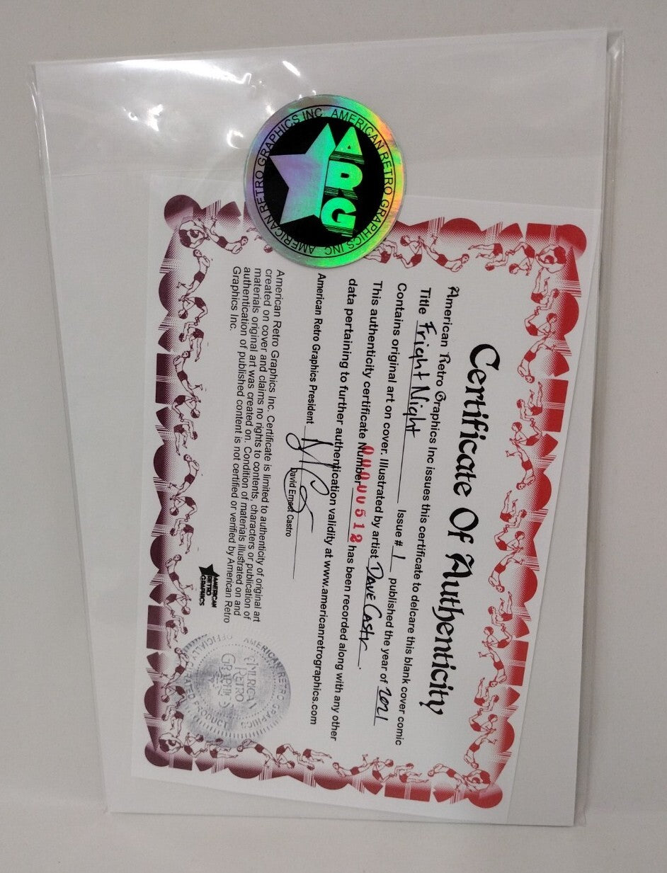 Tom Holland's Fright Night #1 (2021) Sketch Cover Variant W Original DCastr Art