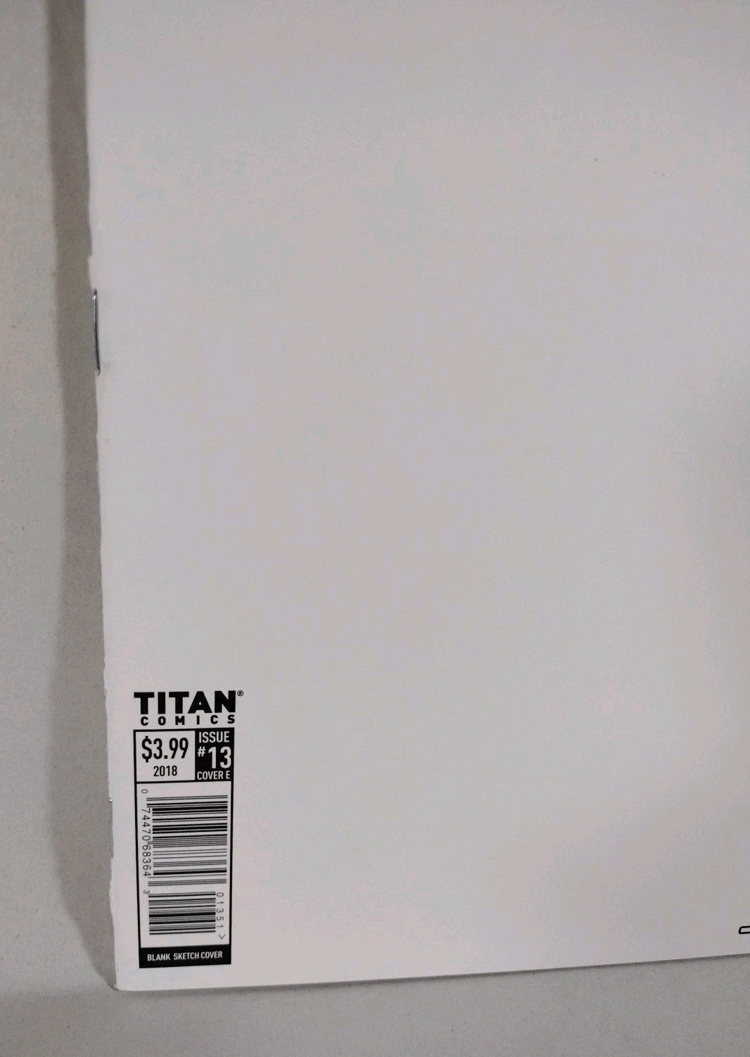 Robotech #13 (2018) Titan Comic Blank Sketch Variant Cover VF-NM