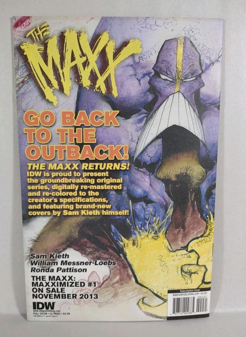 Thunder Agents #4 (2014) IDW Sketch Variant Cover Comic Original Dave Castr Art