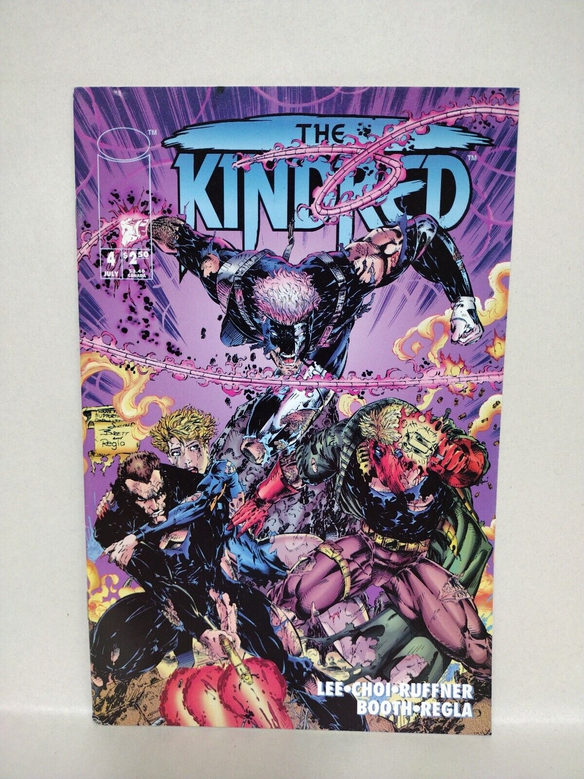 Kindred (1994) Complete Image Comic Lot Set #1 2 Newsstand 3 4 W Bonus Poster