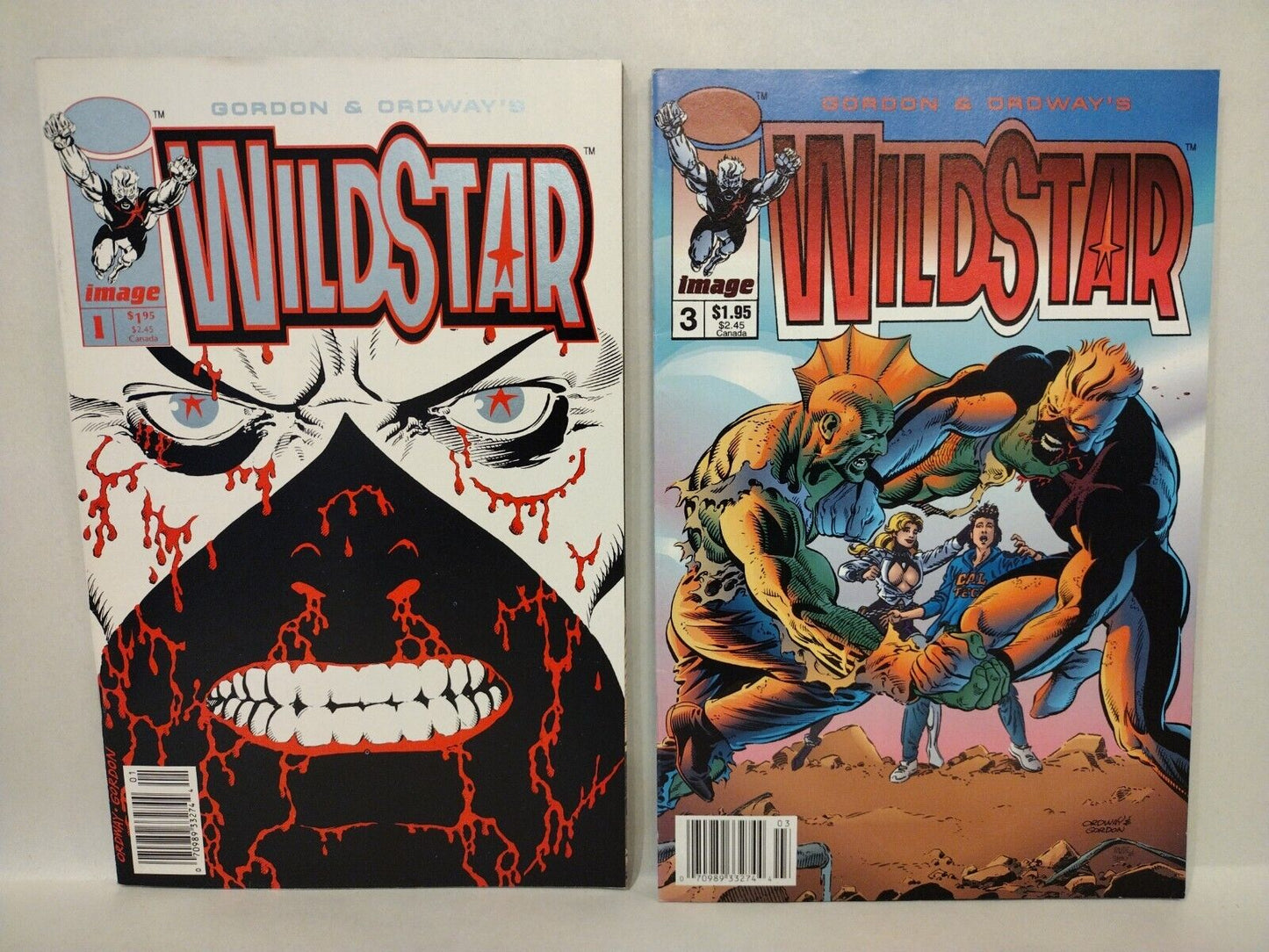 Wildstar Sky Zero (1993) #1 3 Newstand Image Comic Lot Jerry Ordway Al Gordon 