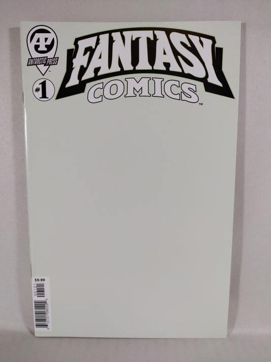 Fantasy Comics #1 (2023) Antarctic Press Blank Sketch Variant Gloss Cover Comic