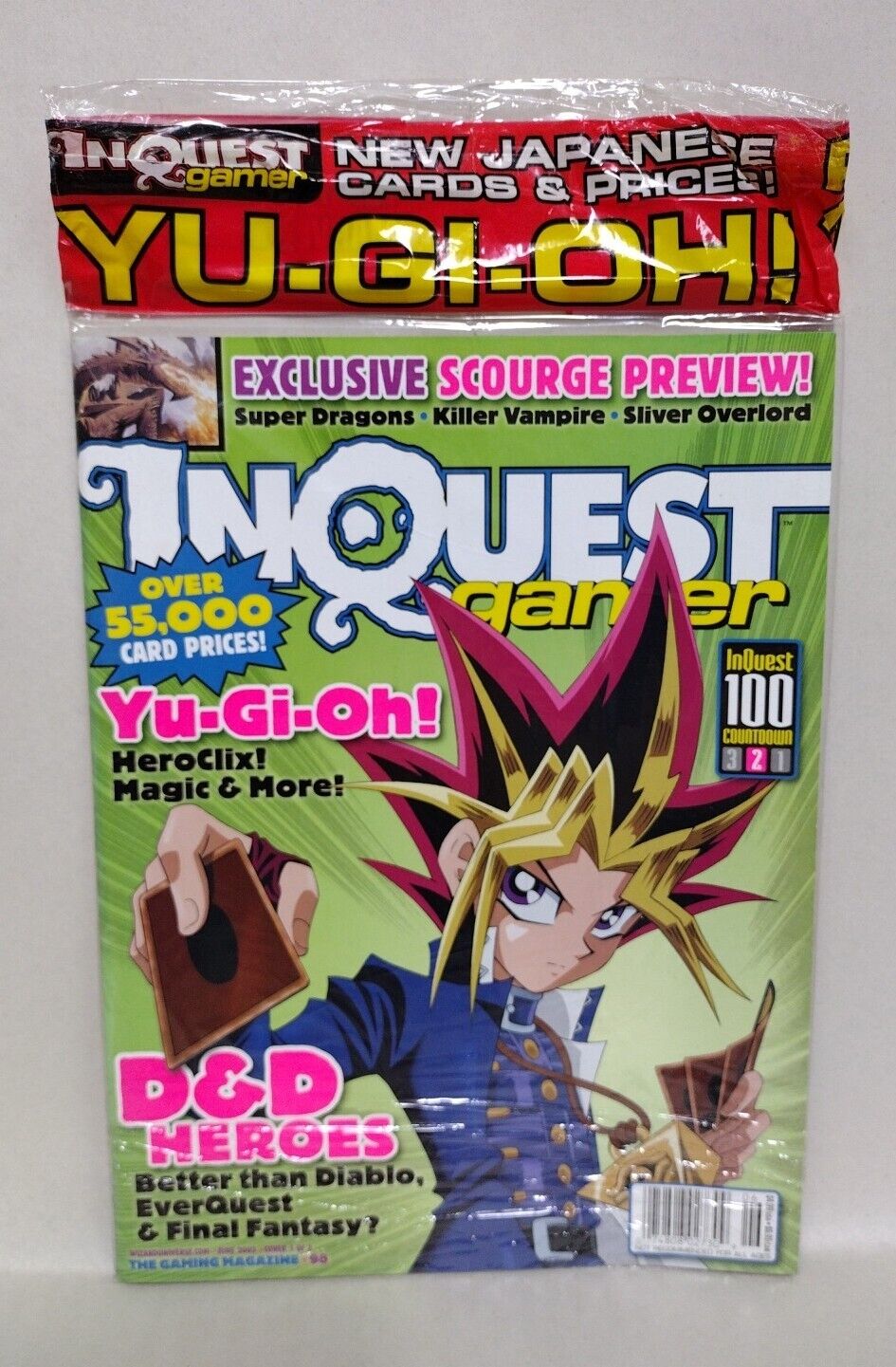 INQUEST GAMER #98 (2003) COVER A Yu-Gi-Oh! NEW SEALED WITH MTG INSERTS