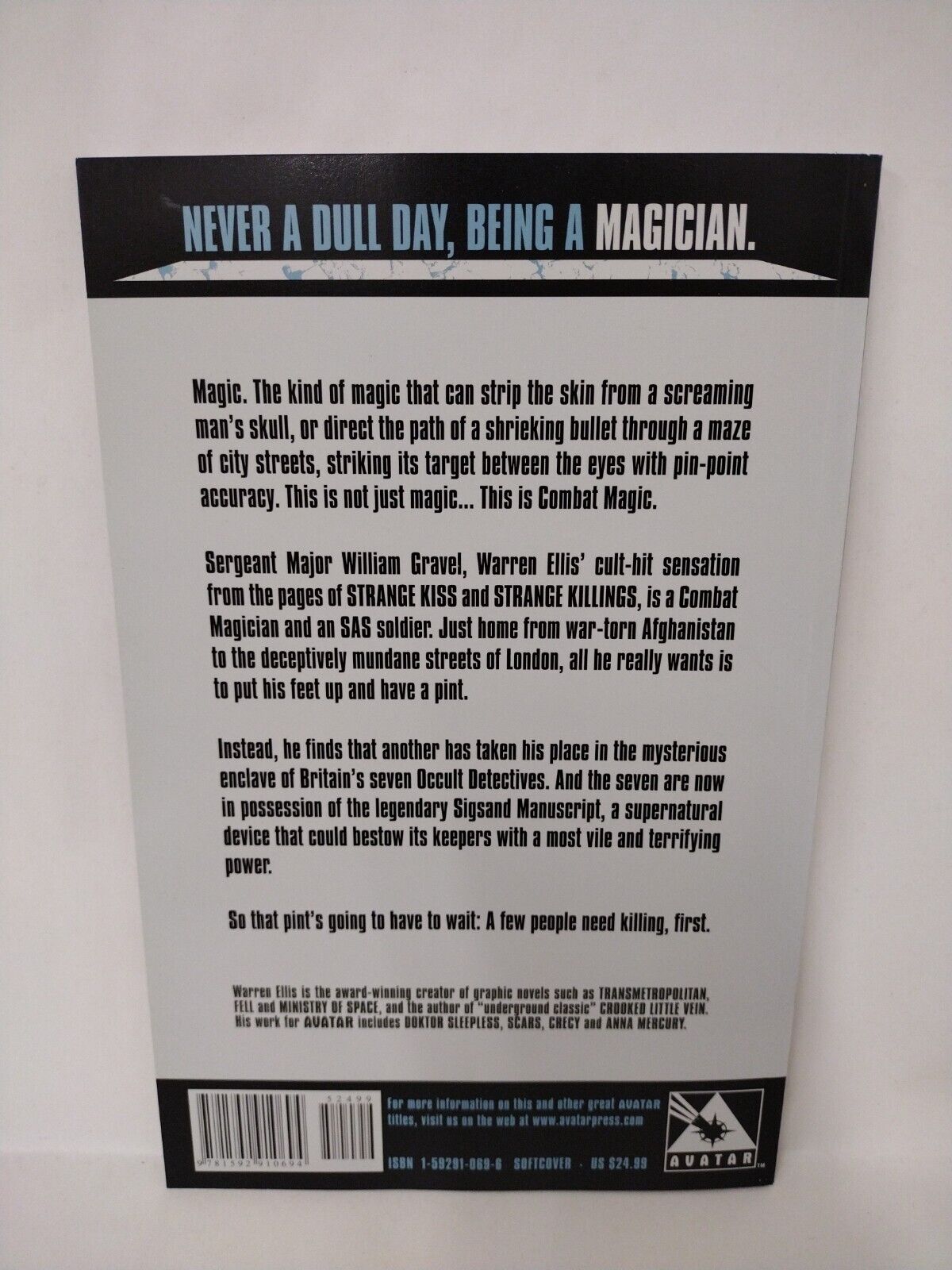 GRAVEL (2009) Warren Ellis COMPLETE Avatar TPB SC Set #1 2 3 4 New