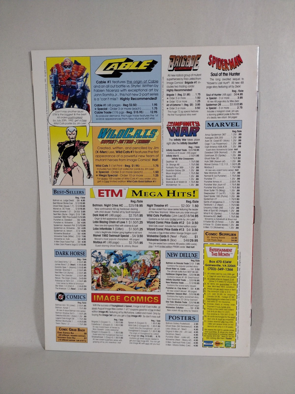 Rare Wizard Magazine (1992) Jim Lee All-Star Fanfest San Diego Padres Giveaway