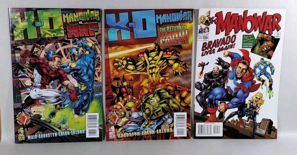 X-O Manowar (1996) Valiant Acclaim Comic Lot Set 1-3 6 9-11 14-21 Reader Copies