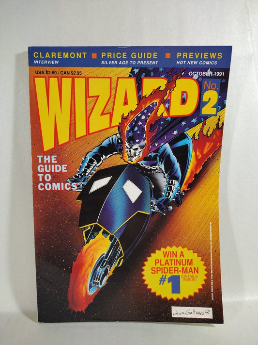 Wizard Magazine #2 (1991) Comic Magazine W/O Poster