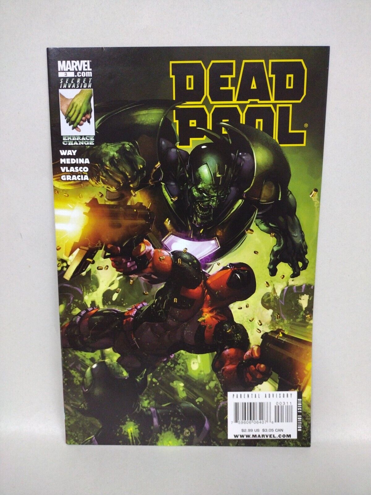 Deadpool (2008) Marvel Comic Lot Set #1 2 3 4 5 6 7 8 9 Daniel Way Paco Medina