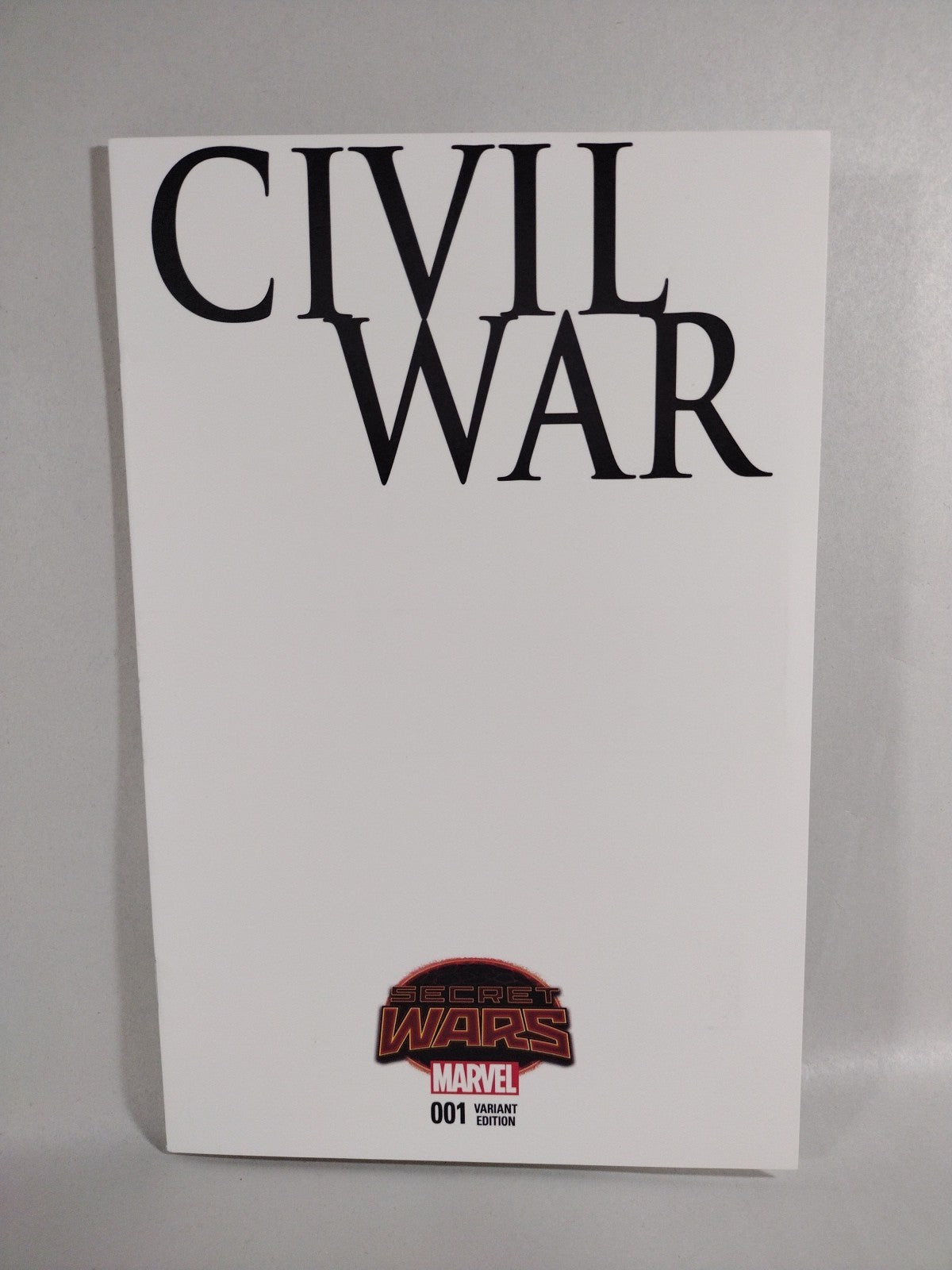 Civil War #1 (2015) Marvel Comic Blank Sketch Variant Cover NM Secret Wars
