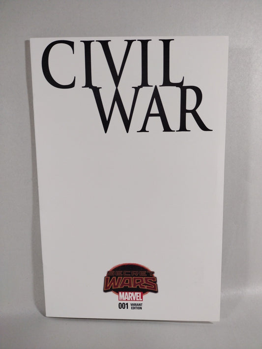 Civil War #1 (2015) Marvel Comic Blank Sketch Variant Cover NM Secret Wars