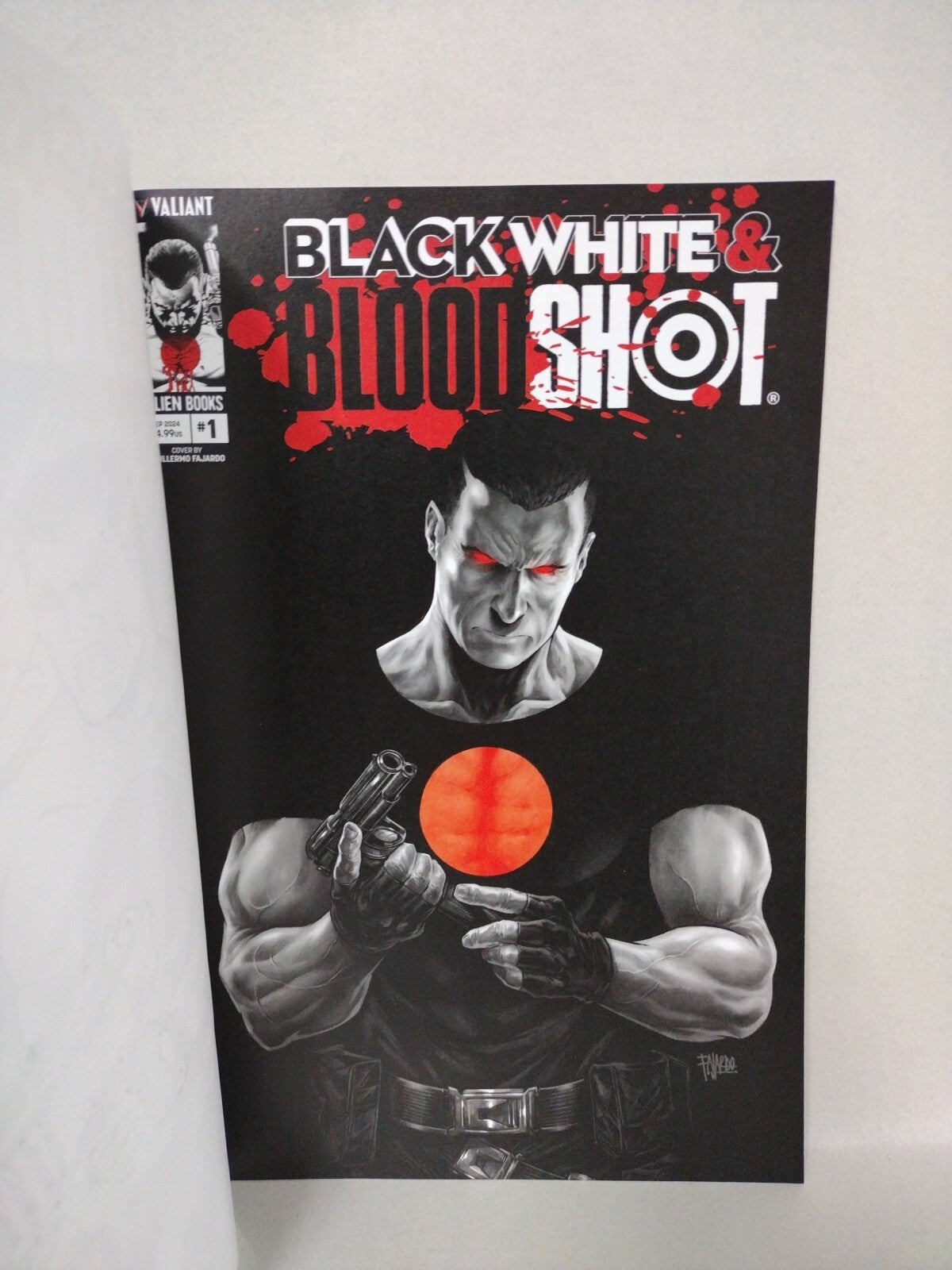 Black White & Bloodshot #1 Valiant Alien Comic Sketch Var W Original DCastr Art