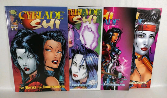 Cyblade Shi (1995) Image Crusade Comic Battle For The Independents Pt 1 2 VF-NM