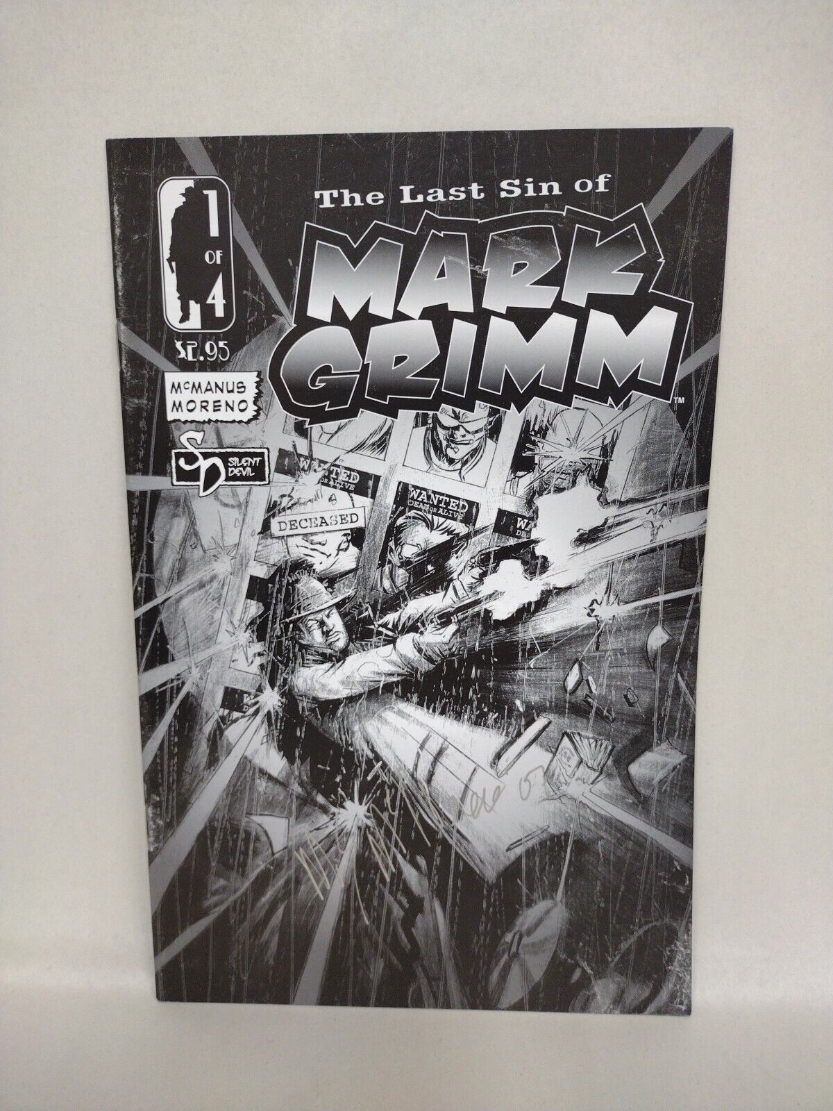 Last Sin Of Mark Grimm (2006) Complete SD Comic Lot Set #1-4 Signed Sean McManus