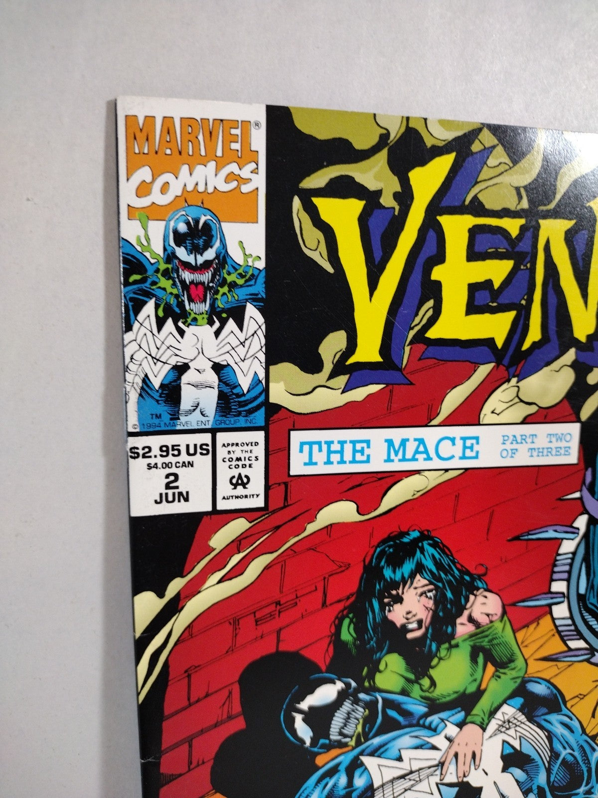 Venom The Mace (1994) Complete Marvel Comic Series #1 2 3 Liam Sharp Carl Potts