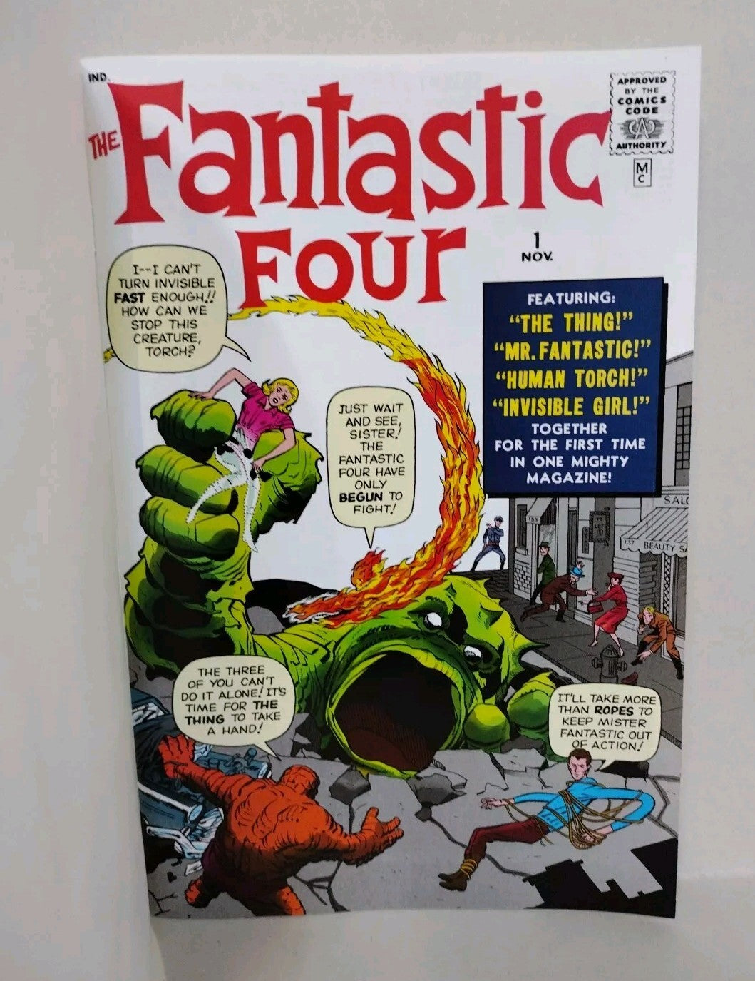 Fantastic Four 1 Marvel Comic 2025 Facsimile Sketch Cover W Original DCastr Art