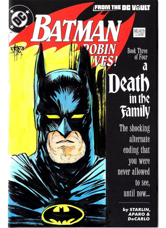 Batman #428 (2023) DC Facsimile Ed Sketch Cover Variant Comic W Original Art