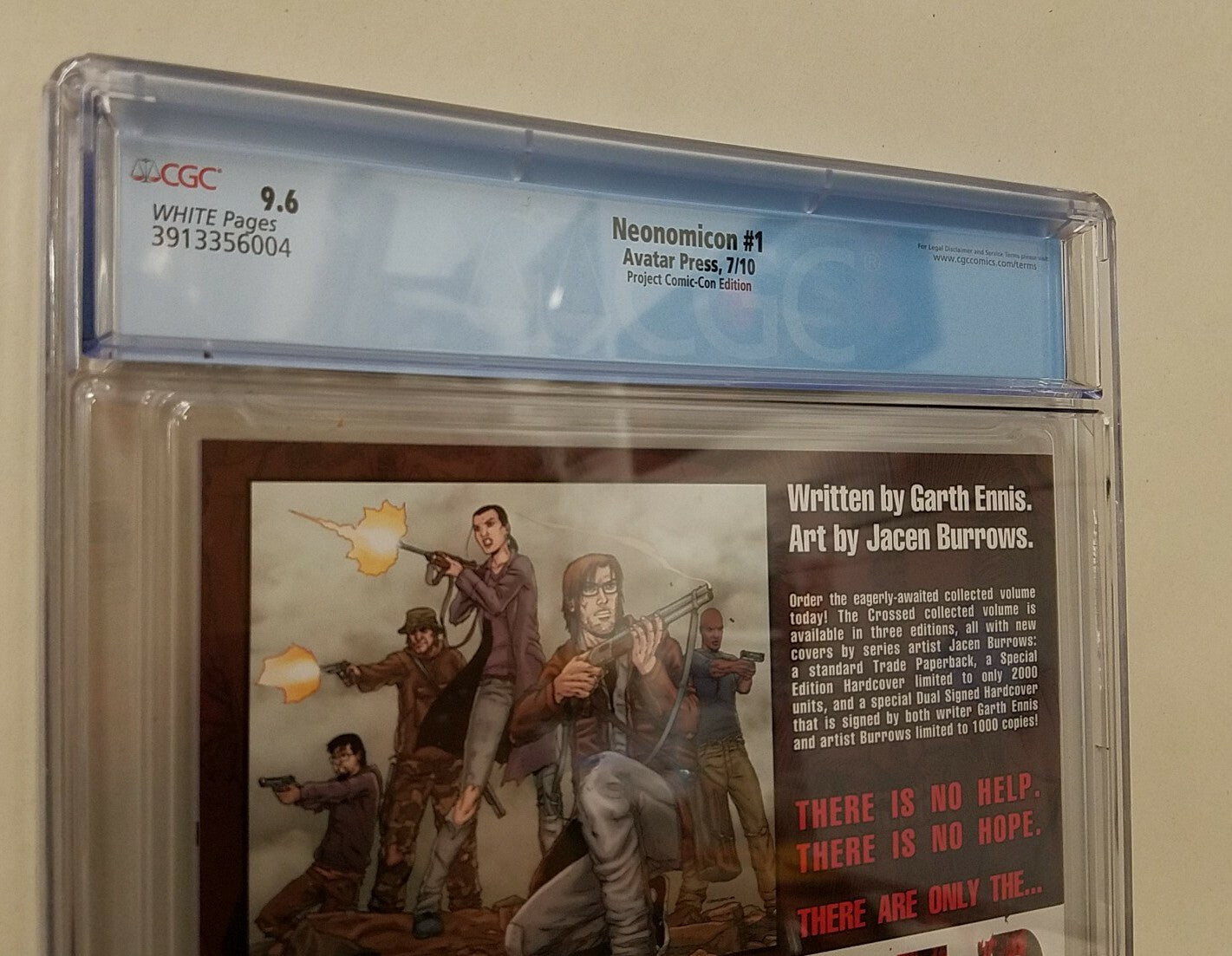 Neonomicon (2009) #1  Project Comic Con Jacen Burrows 1/1000 Variant 9.6 CGC