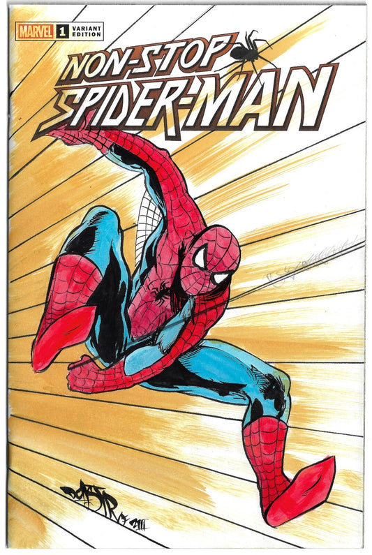 Non Stop Spider-Man #1 Blank Variant Cover Comic 2021 W DCastr Original Art
