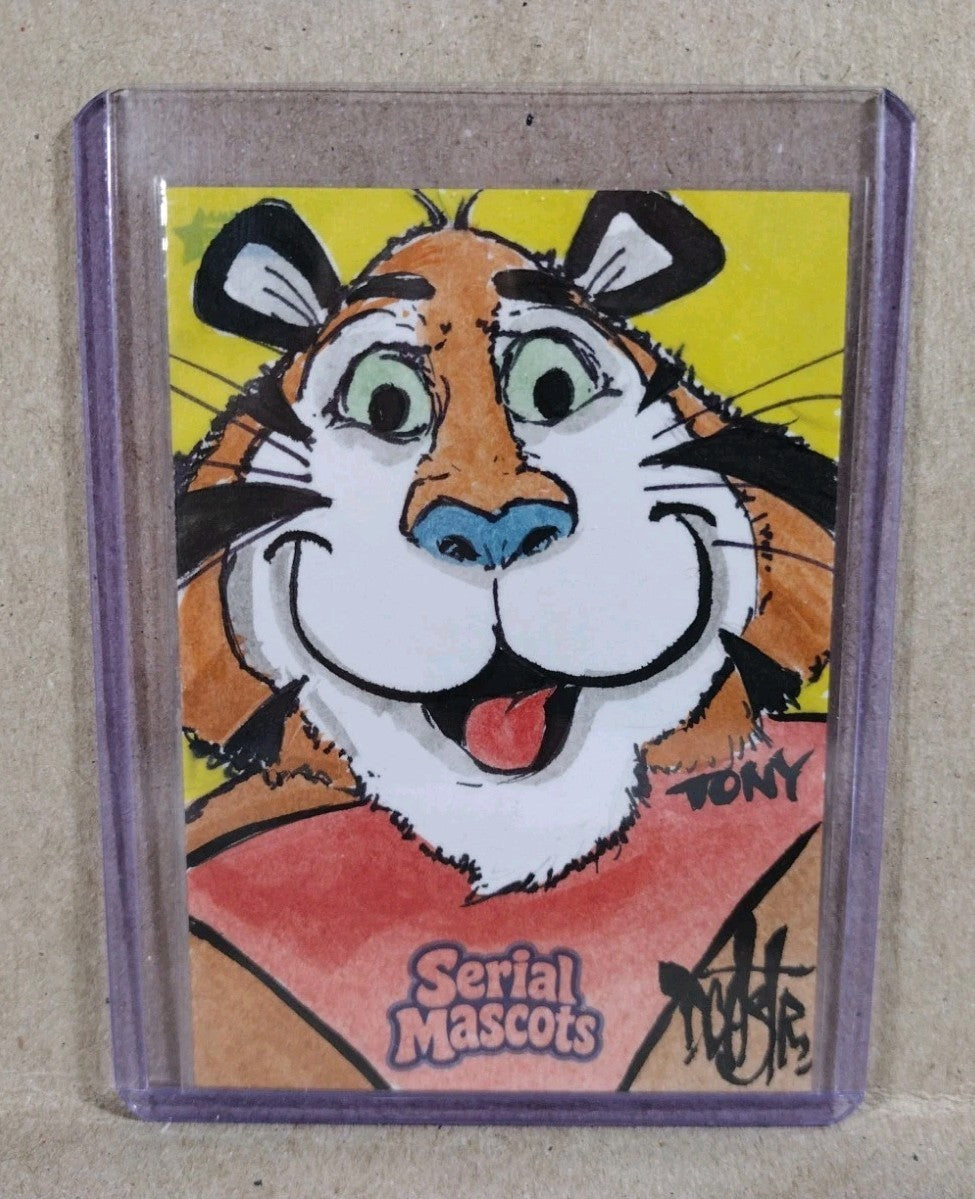 Serial Mascots (2026) ARG Sketch Card W Original Dave Castr Tony The Tiger Art