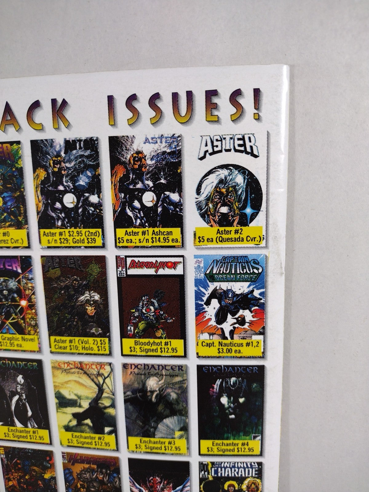 Aster Vol 2 (1995) Eternity Comic Lot #2 3 Last Celestial Knight VF-NM