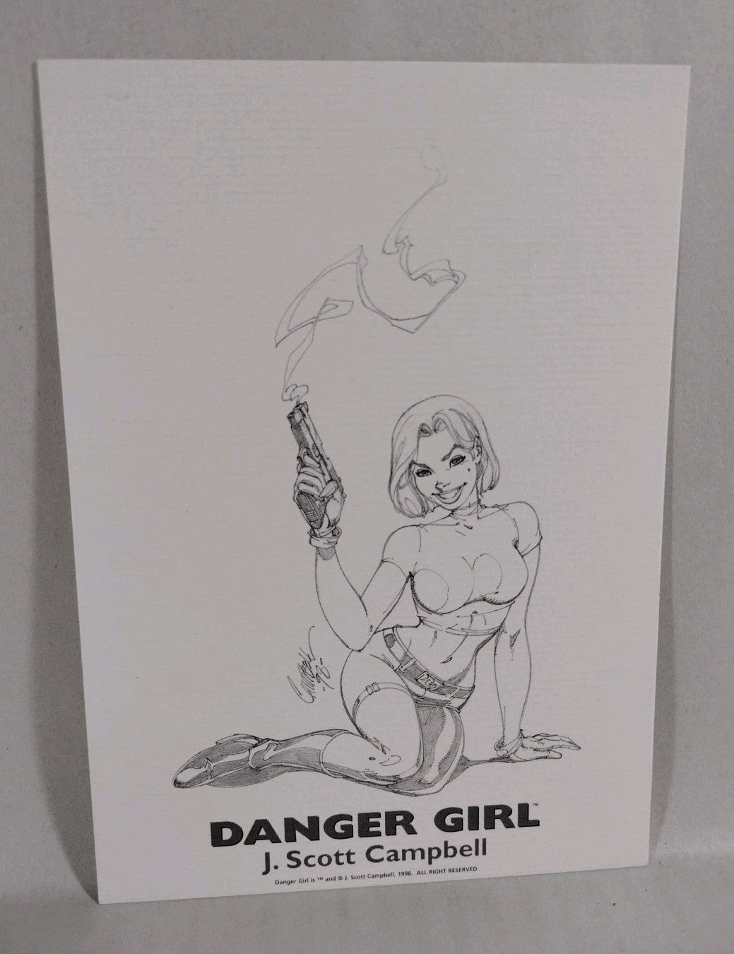 Danger Girl #1 (1998) Image Cliffhanger J Scott Campbell Tour Ed Comic 4x Signed