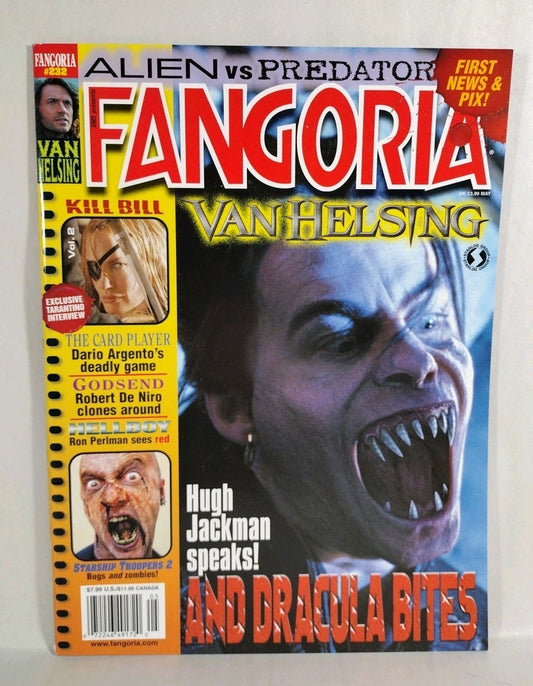 FANGORIA Magazine 232 (2004) Van Helsing Kill Bill 2 Starship Trooper 2 NM