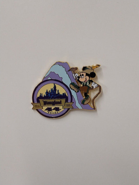 Disney Annual Pass Exclusive 1999 Disneyland 44 Years Conquering Mountain AP Pin