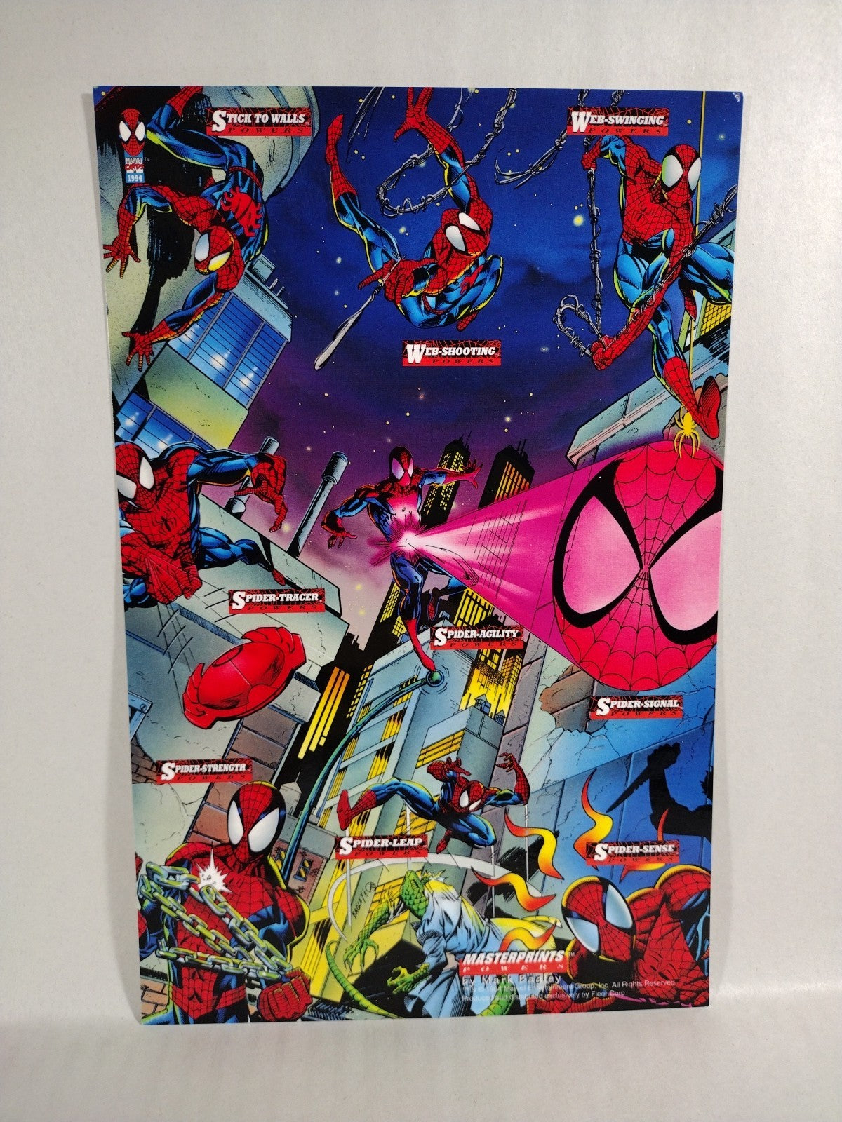 Marvel Master Prints (1994) Complete Fleer Uncut 9 Card Set Mark Bagley