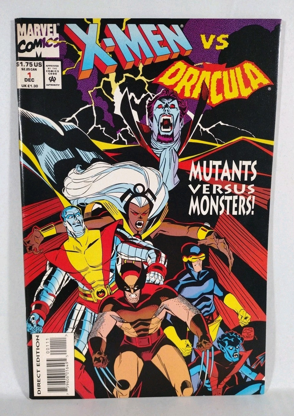 Dracula Vs X-Men & Spider-Man (1994-1995) Marvel Comic One-Shot Lot Set VF