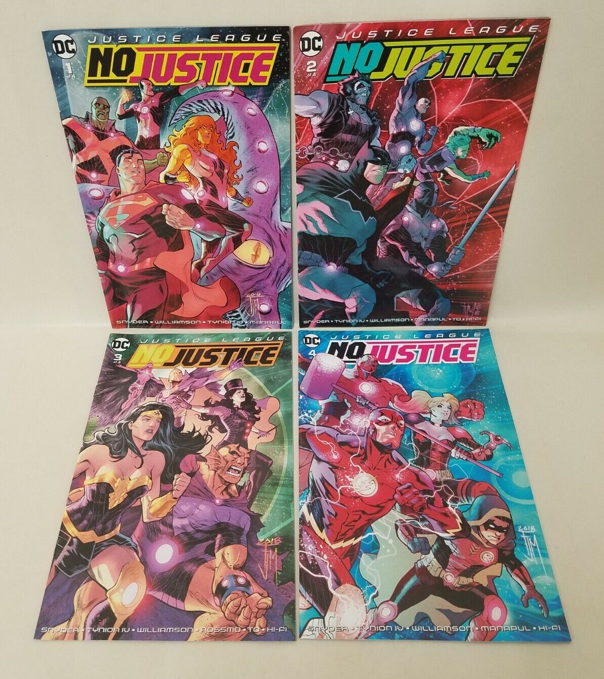 Justice League No Justice (2018) 1 2 3 4 DC Comic Complete Run/Set James Tynion