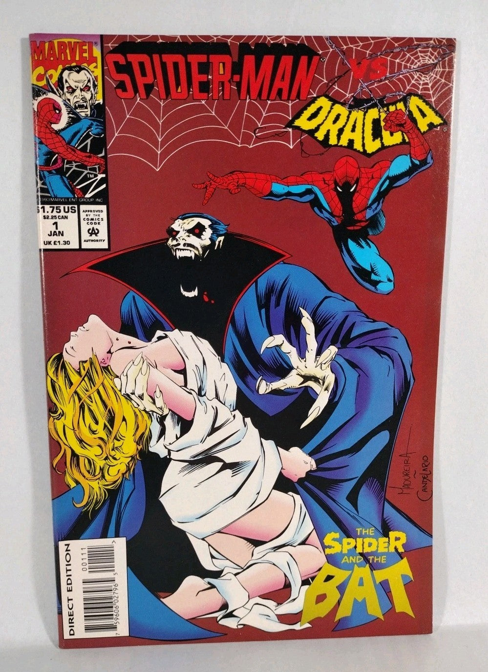 Dracula Vs X-Men & Spider-Man (1994-1995) Marvel Comic One-Shot Lot Set VF