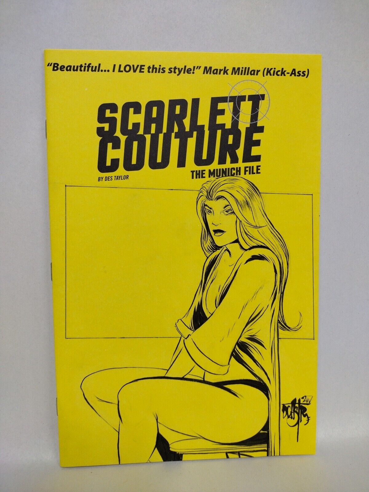 SCARLETT COUTURE MUNICH FILES #1 Sketch Variant Cvr W Original Art Dave Castr