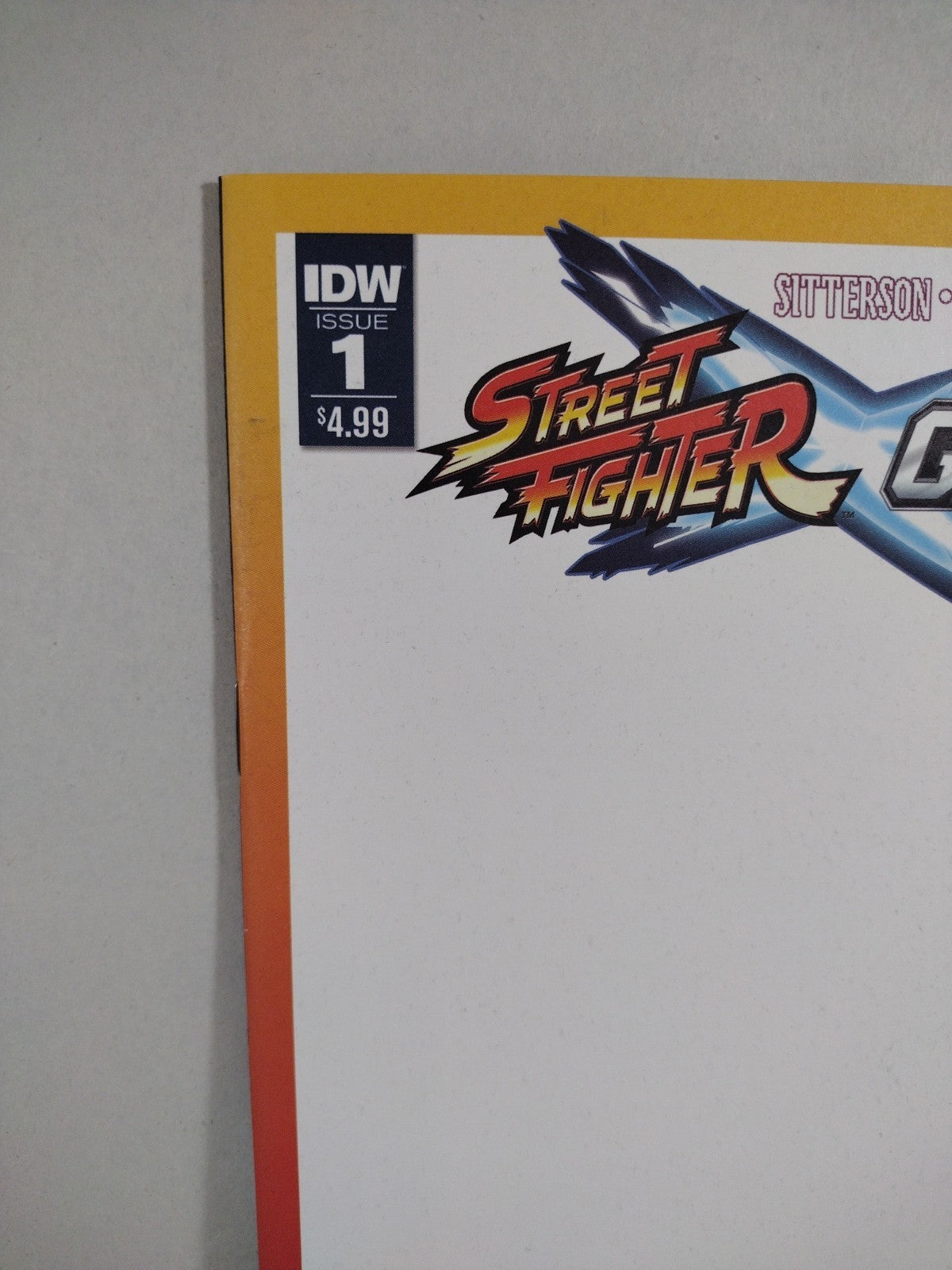 Streetfighter X GI Joe #1 (2016) IDW Blank Sketch Variant Cover Comic New NM