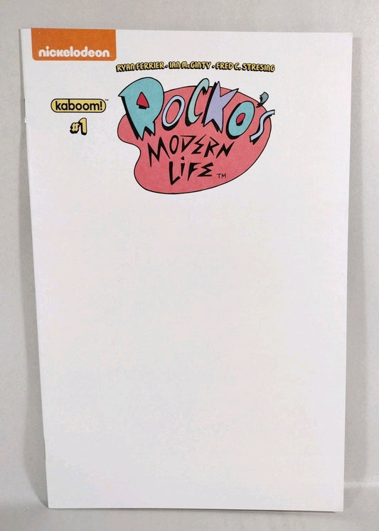 Rocko's Modern Life #1 (2017) Boom Studios Blank Sketch Variant Cover Comic NM