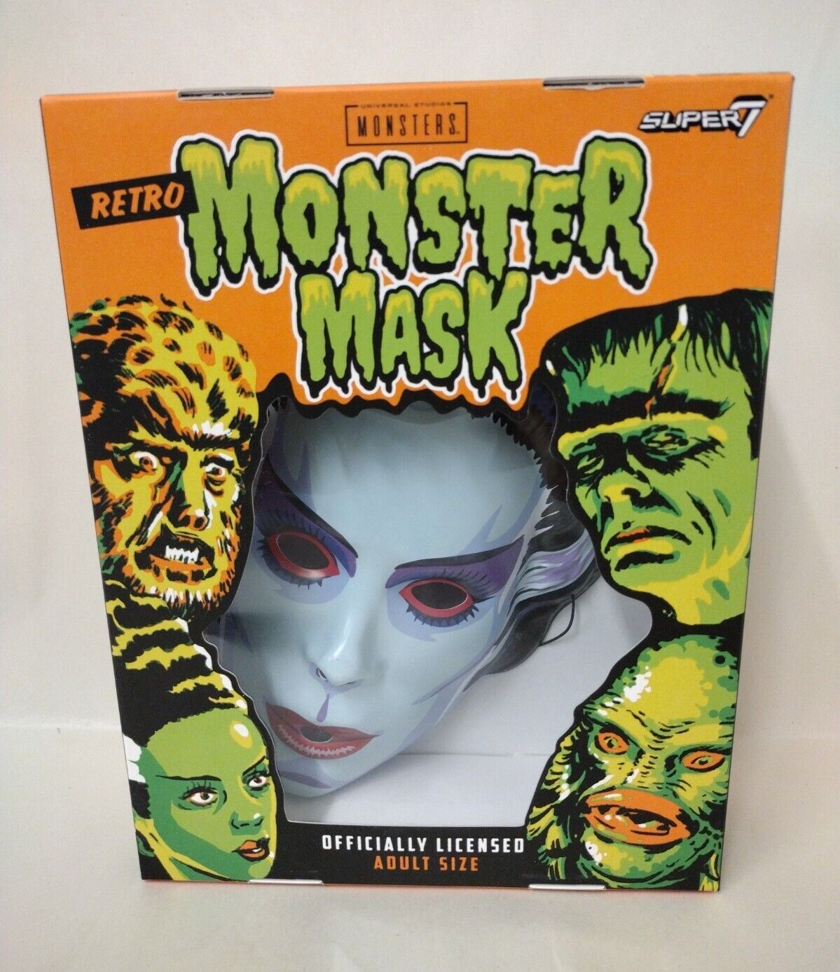 UNIVERSAL MONSTERS WHITE BRIDE OF FRANKENSTEIN MASK SUPER7 NEW IN BOX