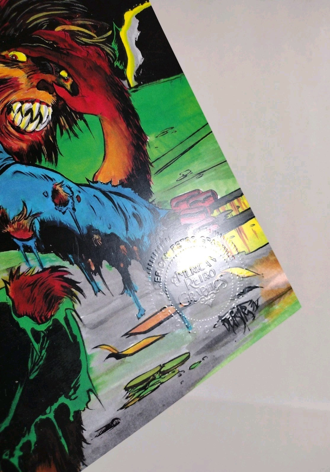 My Werewolf Portfolio Dave Castr Signed #d Art Print Set American Retro Graphics