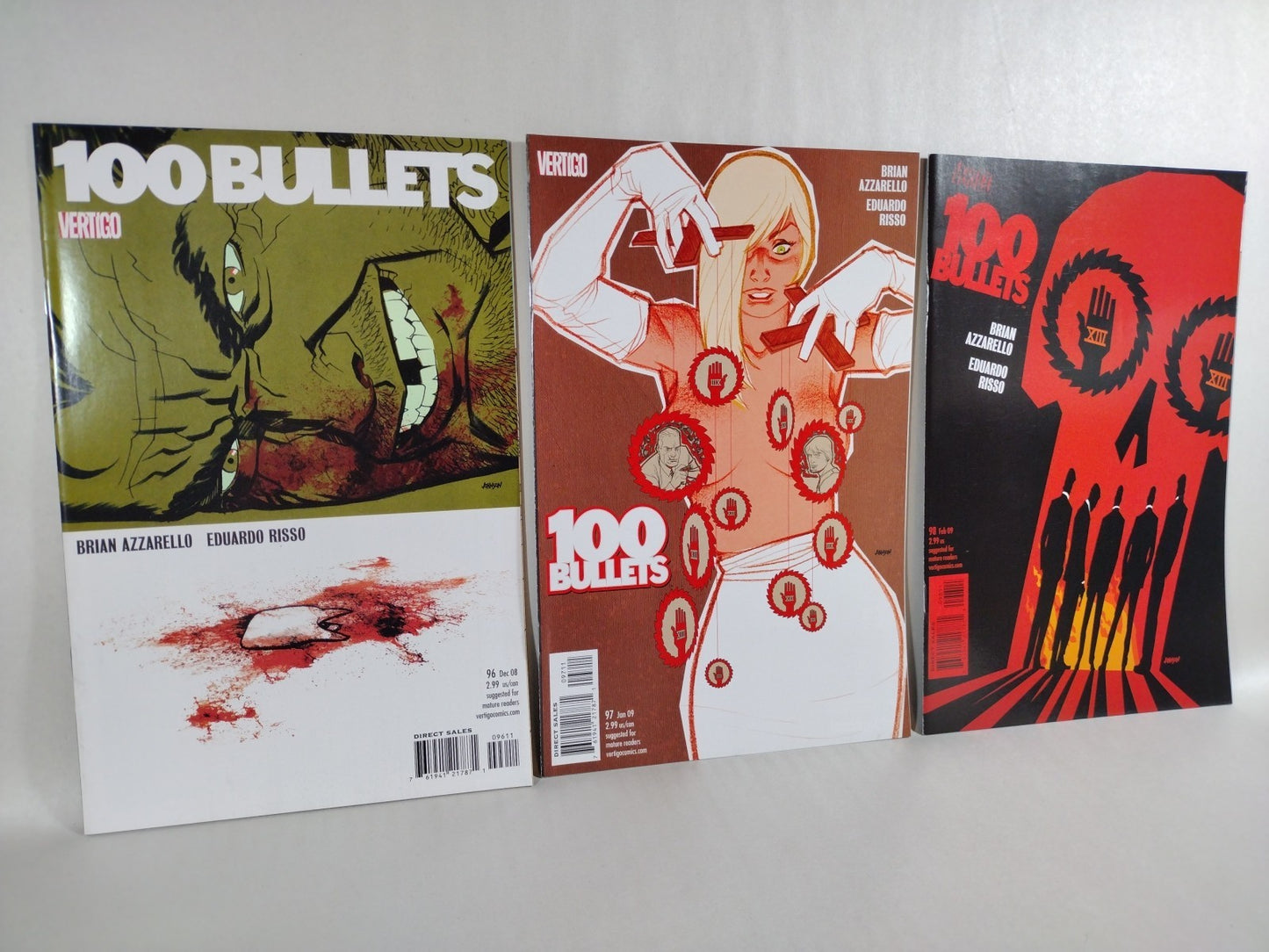 100 Bullets (2008) DC Vertigo Comic Lot Set #87-100 Last Issues Azzarello Risso