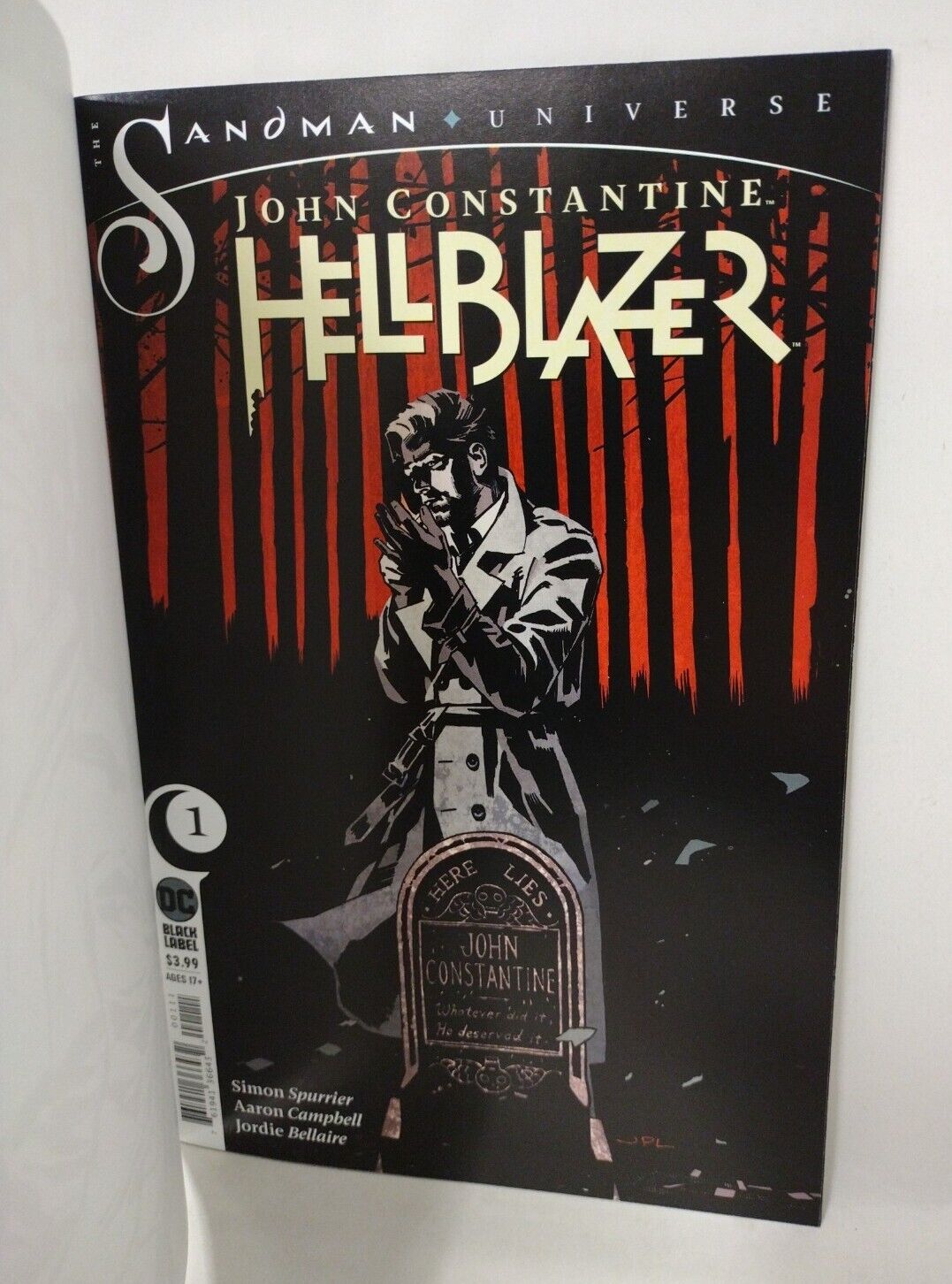Hellblazer 1 (2020) DC Blank Cover Variant Comic W Original Dave Castr Art ARG