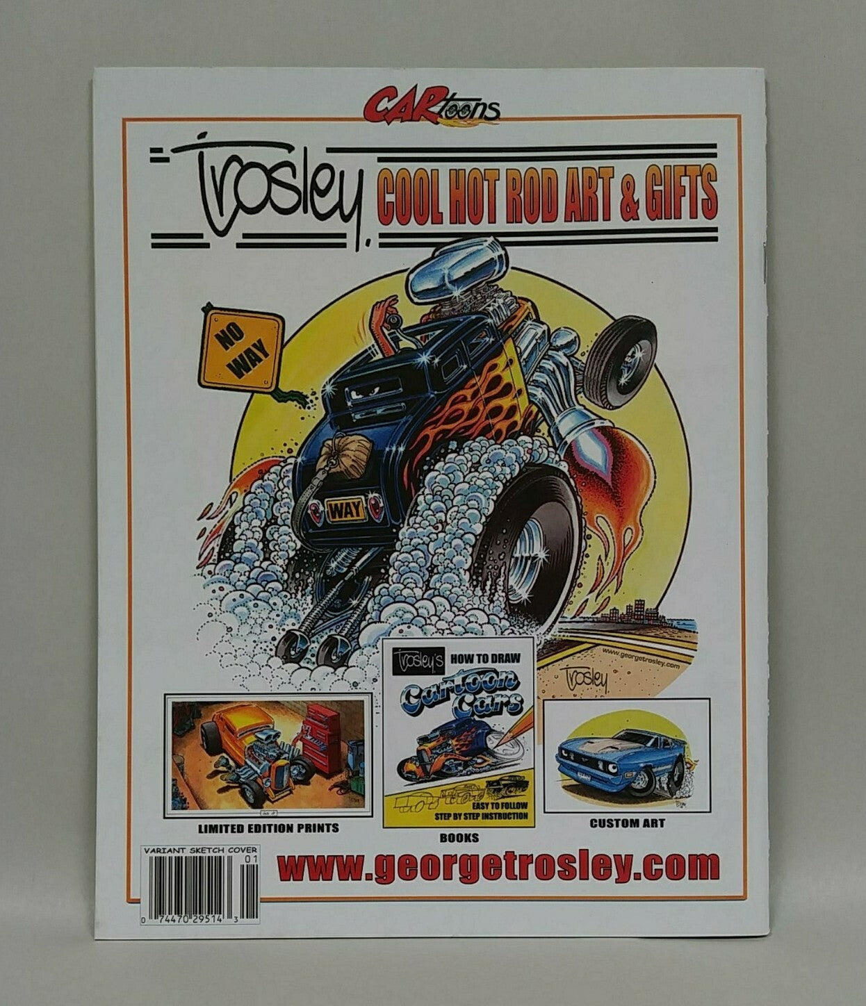 CAR Toons #25 (2020) Sketch Cover Comic w Original Dave Castr Art ARG