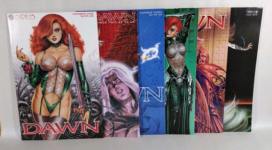 Dawn: Lucifer's Halo (1995) Complete Sirius Comic Set #1 2 3 4 5 6 Linsner VF-NM
