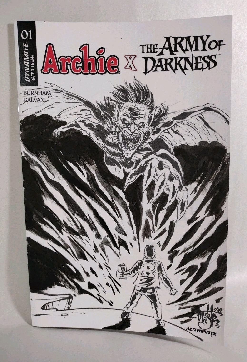 Archie X AOD #1 (2026) Dynamite Sketch Variant Comic W Original Dave Castr Art