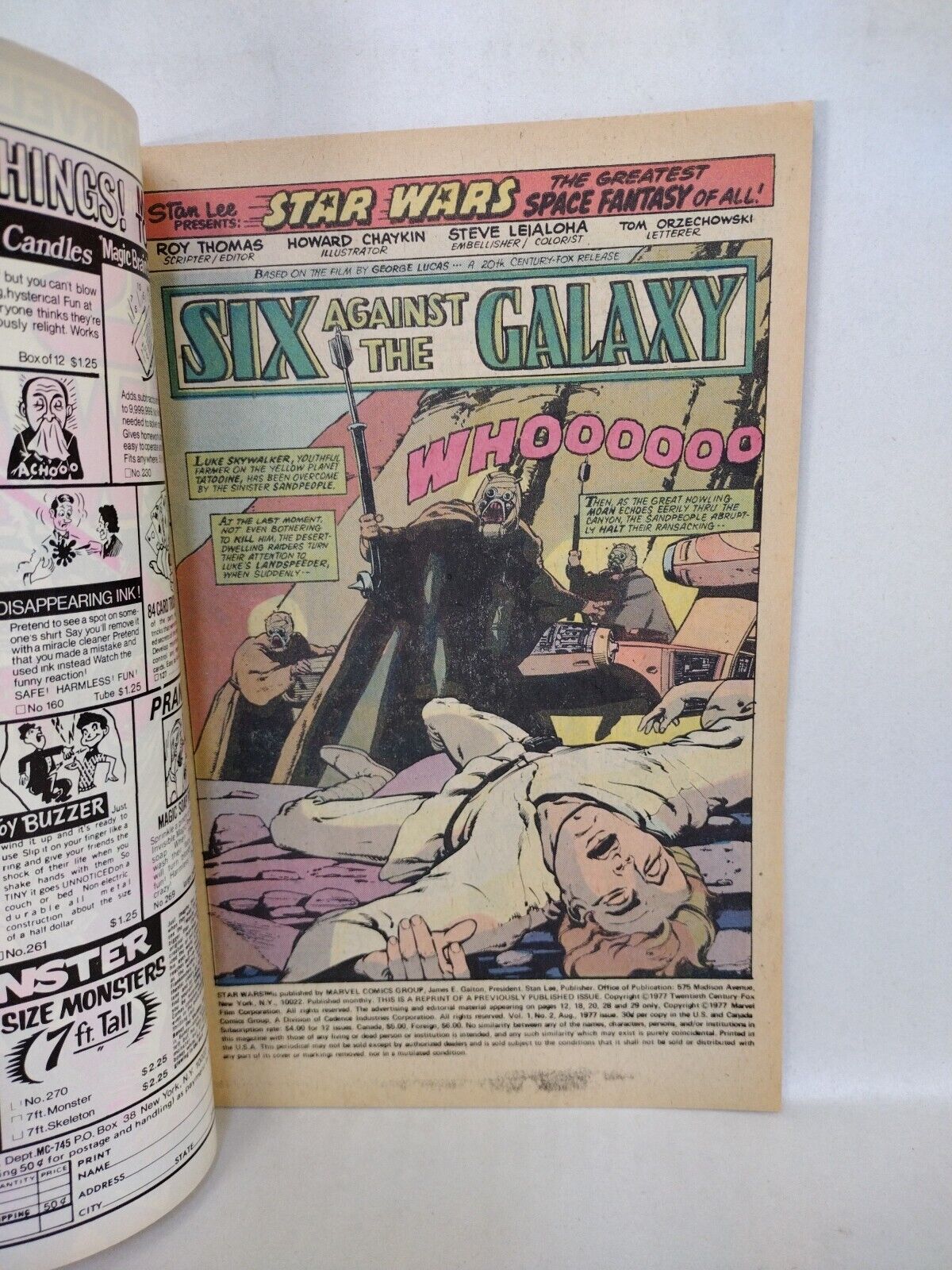 Star Wars #2 (1977) Marvel Comic Whitman 35 Cent Diamond Reprint Variant 