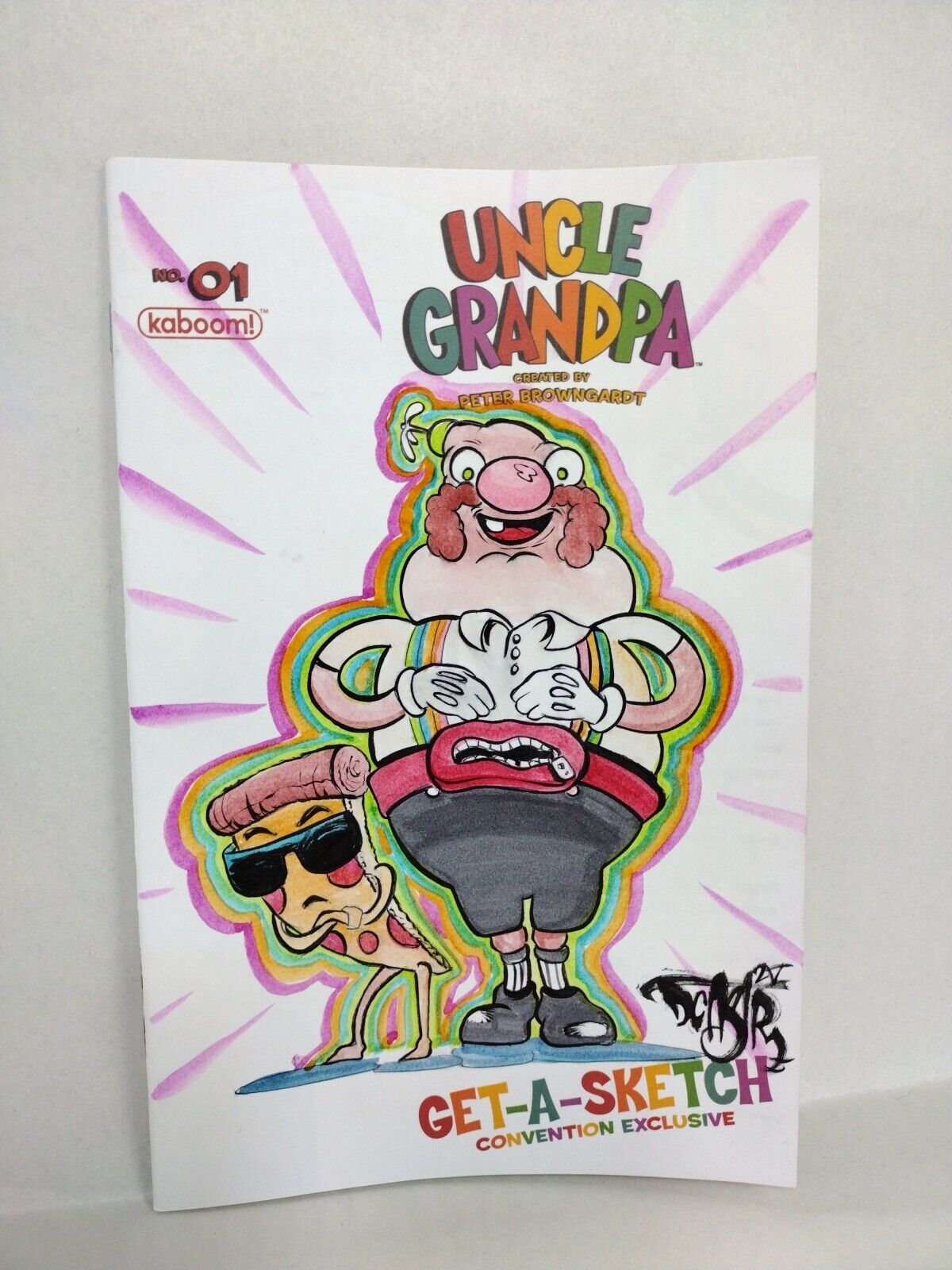 Uncle Grandpa #1 (2014) Boom Sketch Variant Comic W Original Dave Castr Art