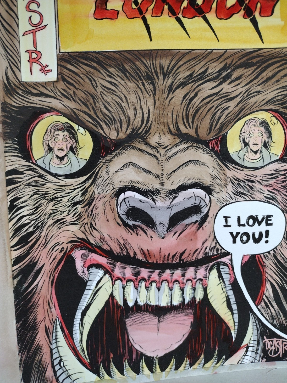 American Werewolf In London #3 (2025) Faux Comic Cover Original + Color DCastr