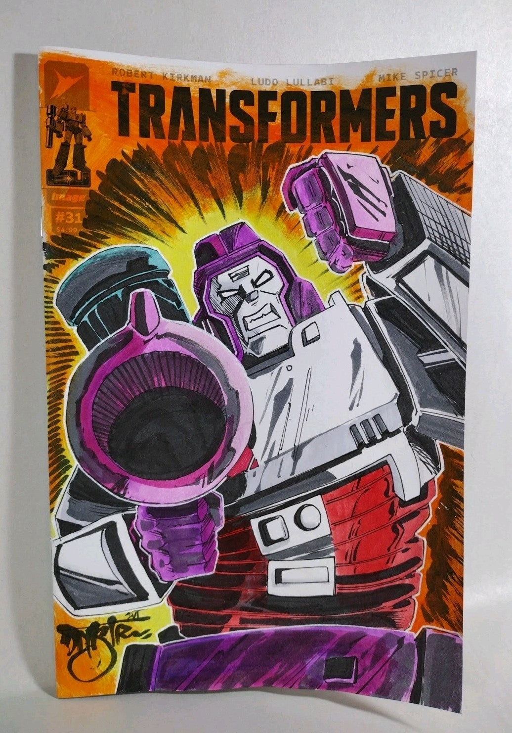 Transformers 31 Image Comic 2026 Sketch Var Cover W Original Megatron DCastr Art