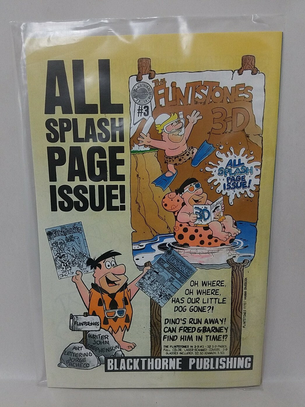 California Raisins 3-D #1 (1987) Comic Sealed W Glasses Blackthorne