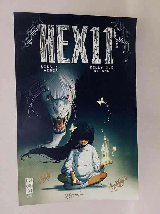Hex 11 Limited Gold Signed Lisa K Weber Comic Art Poster Print Hex Comix 11x17 