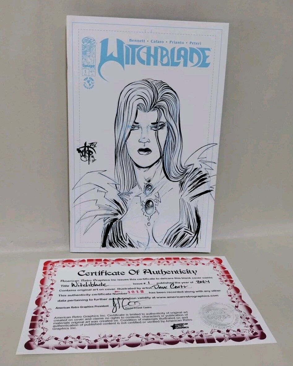 Witchblade #1 (2024) Image Comic Sketch Cover Variant W Original Dave Castr Art