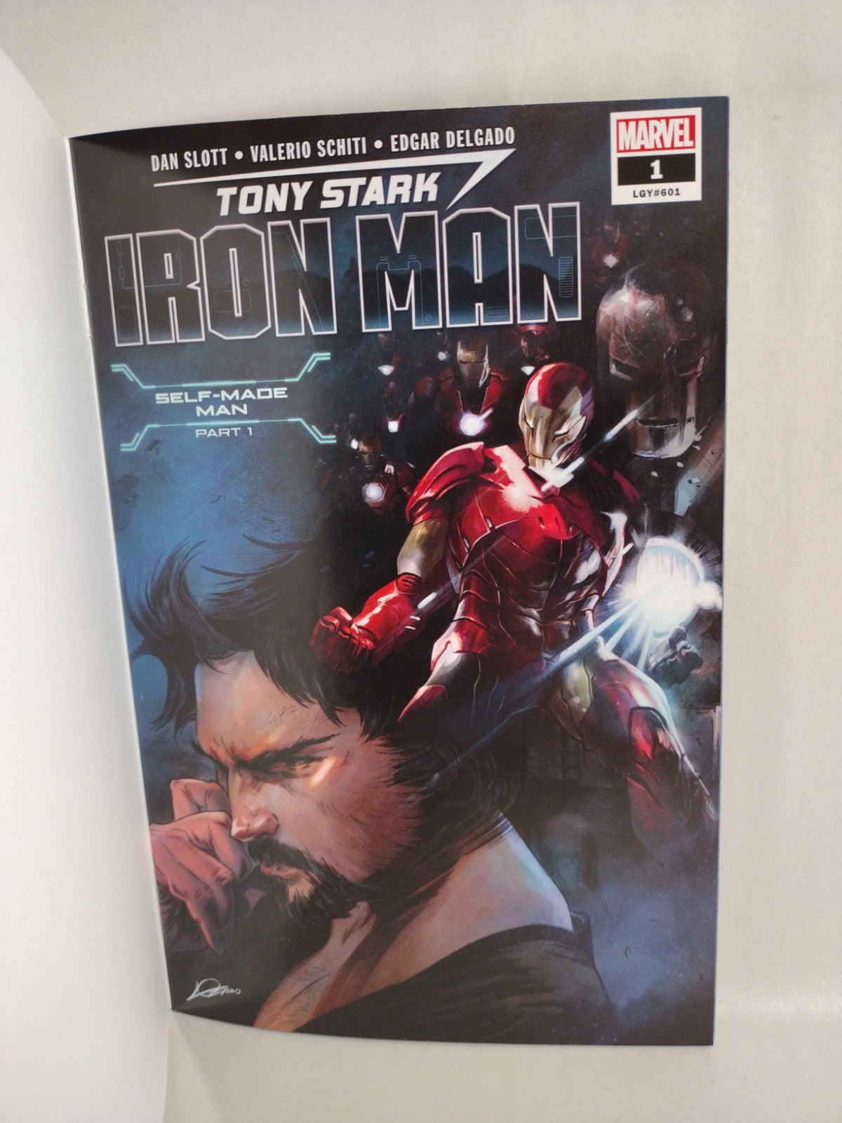 Tony Stark Iron Man #1 (2018) Marvel Comic Blank Sketch Variant Cover Slott NM